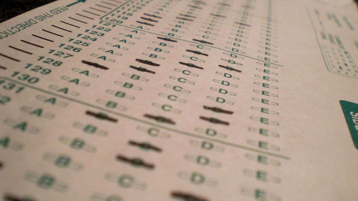 A standardized test form